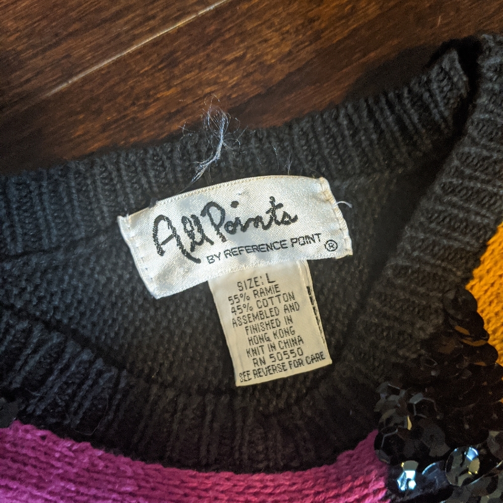 All Points Vintage 90s Sweater M/L - Picture 5 of 5